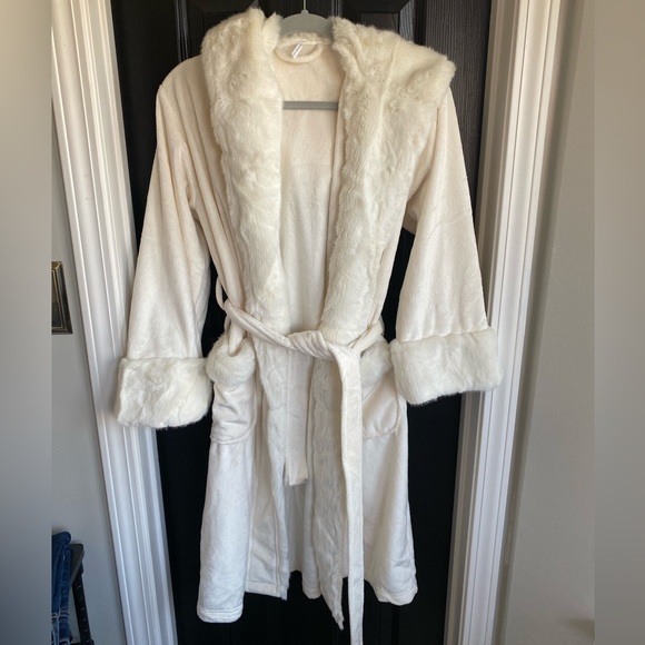 Pottery Barn Other - Calf Length Pottery Barn Faux Fur Robe-Size S